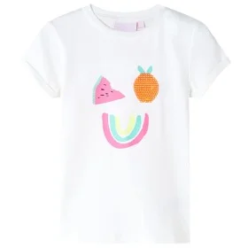 Kinder-T-Shirt in der Farbe Ecru 128 von , Kinder-T-Shirts - Ref: Foro24-11382, Preis: 8,30 €, Rabatt: %