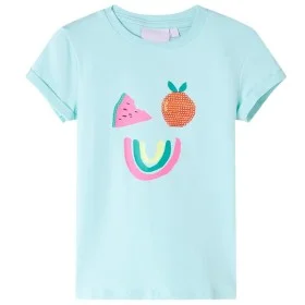Camiseta infantil aguamarina claro 92 de , Camisetas para niños - Ref: Foro24-11389, Precio: 8,30 €, Descuento: %