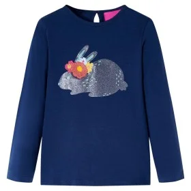 Marineblaues Langarm-T-Shirt für Kinder 128 von , Kinder-T-Shirts - Ref: Foro24-14102, Preis: 8,72 €, Rabatt: %