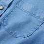 Langärmeliges Kinderkleid in Marineblau und Denim 140 von , Kinderkleider - Ref: Foro24-14123, Preis: 17,47 €, Rabatt: %
