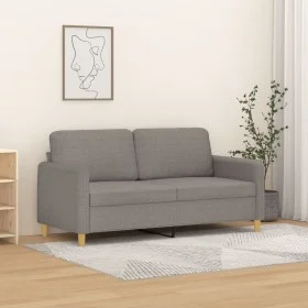 Two-seater gray taupe fabric sofa, 140 cm by , Sofas - Ref: Foro24-359485, Price: 223,38 €, Discount: %