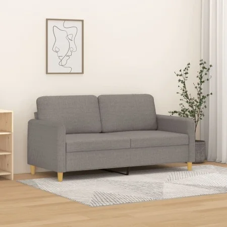 Two-seater gray taupe fabric sofa, 140 cm by , Sofas - Ref: Foro24-359485, Price: 223,38 €, Discount: %