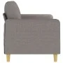 Two-seater gray taupe fabric sofa, 140 cm by , Sofas - Ref: Foro24-359485, Price: 223,38 €, Discount: %