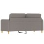2-Sitzer-Sofa aus taupegrauem Stoff 140 cm von , Sofas - Ref: Foro24-359485, Preis: 226,96 €, Rabatt: %