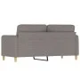 Sofá de 2 plazas de tela gris taupé 140 cm de , Sofás - Ref: Foro24-359485, Precio: 212,75 €, Descuento: %