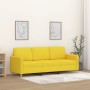 3-seater light yellow fabric sofa, 180 cm by , Sofas - Ref: Foro24-359491, Price: 262,29 €, Discount: %