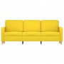 3-seater light yellow fabric sofa, 180 cm by , Sofas - Ref: Foro24-359491, Price: 262,29 €, Discount: %