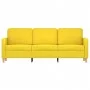 3-seater light yellow fabric sofa, 180 cm by , Sofas - Ref: Foro24-359491, Price: 270,11 €, Discount: %