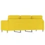 3-seater light yellow fabric sofa, 180 cm by , Sofas - Ref: Foro24-359491, Price: 270,11 €, Discount: %