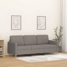 3-seater taupe gray fabric sofa, 180 cm by , Sofas - Ref: Foro24-359493, Price: 261,19 €, Discount: %