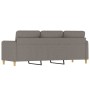 3-seater taupe gray fabric sofa, 180 cm by , Sofas - Ref: Foro24-359493, Price: 275,00 €, Discount: %