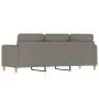 3-Sitzer-Sofa aus taupegrauem Stoff 180 cm von , Sofas - Ref: Foro24-359493, Preis: 261,37 €, Rabatt: %
