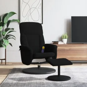Verstellbarer Massagesessel mit Fußstütze aus schwarzem Samt von , Sessel - Ref: Foro24-356702, Preis: 189,84 €, Rabatt: %