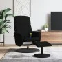 Sillón reclinable de masaje con reposapiés terciopelo negro de , Sillones - Ref: Foro24-356702, Precio: 189,93 €, Descuento: %