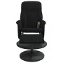 Black velvet massage recliner chair with footrest by , Armchairs - Ref: Foro24-356702, Price: 189,84 €, Discount: %
