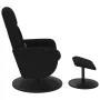Black velvet massage recliner chair with footrest by , Armchairs - Ref: Foro24-356702, Price: 189,84 €, Discount: %