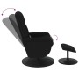 Verstellbarer Massagesessel mit Fußstütze aus schwarzem Samt von , Sessel - Ref: Foro24-356702, Preis: 192,58 €, Rabatt: %
