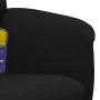 Black velvet massage recliner chair with footrest by , Armchairs - Ref: Foro24-356702, Price: 189,84 €, Discount: %