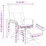 Black velvet massage recliner chair with footrest by , Armchairs - Ref: Foro24-356702, Price: 189,84 €, Discount: %