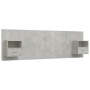 Cabecero de cama con mesitas madera contrachapada gris hormigón