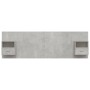 Cabecero de cama con mesitas madera contrachapada gris hormigón