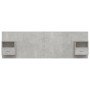 Cabecero de cama con mesitas madera contrachapada gris hormigón en Cabeceros y pies de cama | Comprar online en Foro24