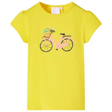 Gelbes Kinder-T-Shirt 128 von , Kinder-T-Shirts - Ref: Foro24-11067, Preis: 8,52 €, Rabatt: %