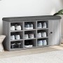 Sonoma gray engineered wood shoe bench 102x32x50 cm by , Benches for halls and storage - Ref: Foro24-835094, Price: 112,12 €,...