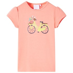 Camiseta infantil color coral neón 116 de , Camisetas para niños - Ref: Foro24-11071, Precio: 8,60 €, Descuento: %