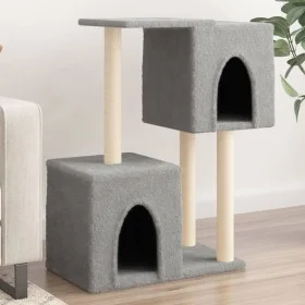 Cat scratcher with light gray sisal posts 86 cm by , Cat furniture - Ref: Foro24-172101, Price: 36,70 €, Discount: %