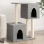 Cat scratcher with light gray sisal posts 86 cm by , Cat furniture - Ref: Foro24-172101, Price: 36,70 €, Discount: %