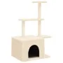 Cat scratcher with cream-colored sisal posts 110 cm by , Cat furniture - Ref: Foro24-172103, Price: 34,00 €, Discount: %