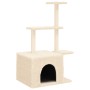 Katzenkratzbaum mit cremefarbenen Sisalpfosten 110 cm von , Katzenmöbel - Ref: Foro24-172103, Preis: 32,46 €, Rabatt: %