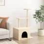 Cat scratcher with cream-colored sisal posts 110 cm by , Cat furniture - Ref: Foro24-172103, Price: 34,00 €, Discount: %