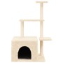 Katzenkratzbaum mit cremefarbenen Sisalpfosten 110 cm von , Katzenmöbel - Ref: Foro24-172103, Preis: 32,46 €, Rabatt: %