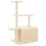 Cat scratcher with cream-colored sisal posts 110 cm by , Cat furniture - Ref: Foro24-172103, Price: 34,00 €, Discount: %