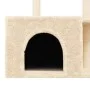Cat scratcher with cream-colored sisal posts 110 cm by , Cat furniture - Ref: Foro24-172103, Price: 34,00 €, Discount: %