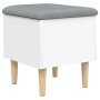 Aufbewahrungsbank aus Holzwerkstoff weiß 42x42x46 cm von , Bänke für Hallen und Lager - Ref: Foro24-835061, Preis: 57,92 €, R...