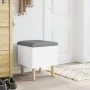 Engineered wood storage bench in white, 42x42x46 cm by , Benches for halls and storage - Ref: Foro24-835061, Price: 56,02 €, ...