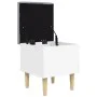 Engineered wood storage bench in white, 42x42x46 cm by , Benches for halls and storage - Ref: Foro24-835061, Price: 56,02 €, ...