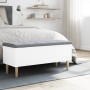 Weiße Aufbewahrungsbank aus Holzwerkstoff, 102 x 42 x 46 cm von , Bänke für Hallen und Lager - Ref: Foro24-835082, Preis: 90,...