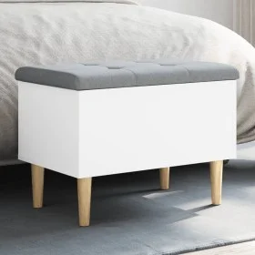 Aufbewahrungsbank aus Holzwerkstoff weiß 62x42x46 cm von , Bänke für Hallen und Lager - Ref: Foro24-835068, Preis: 80,07 €, R...