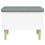 Aufbewahrungsbank aus Holzwerkstoff weiß 62x42x46 cm von , Bänke für Hallen und Lager - Ref: Foro24-835068, Preis: 81,55 €, R...