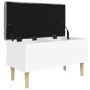 Aufbewahrungsbank aus Holzwerkstoff weiß 82x42x46 cm von , Bänke für Hallen und Lager - Ref: Foro24-835075, Preis: 85,22 €, R...