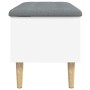 Aufbewahrungsbank aus Holzwerkstoff weiß 82x42x46 cm von , Bänke für Hallen und Lager - Ref: Foro24-835075, Preis: 85,22 €, R...
