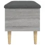 Engineered wood storage bench in gray Sonoma, 82x42x46 cm. by , Benches for halls and storage - Ref: Foro24-835080, Price: 73...