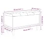 Engineered wood storage bench in gray Sonoma, 82x42x46 cm. by , Benches for halls and storage - Ref: Foro24-835080, Price: 73...