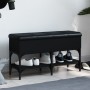 Engineered wood black shoemaker bench 82x32x45 cm by , Benches for halls and storage - Ref: Foro24-835172, Price: 67,82 €, Di...