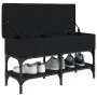 Schuhbank aus Holzwerkstoff schwarz 82x32x45 cm von , Bänke für Hallen und Lager - Ref: Foro24-835172, Preis: 66,99 €, Rabatt: %