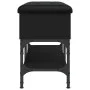 Engineered wood black shoemaker bench 82x32x45 cm by , Benches for halls and storage - Ref: Foro24-835172, Price: 66,99 €, Di...